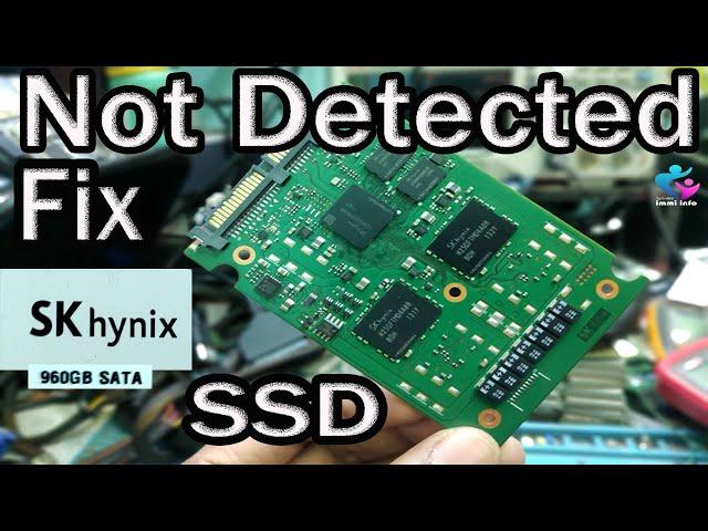 SK hynix 960 GB SATA SSD Not Detected problem fix | How to repair not detected ssd