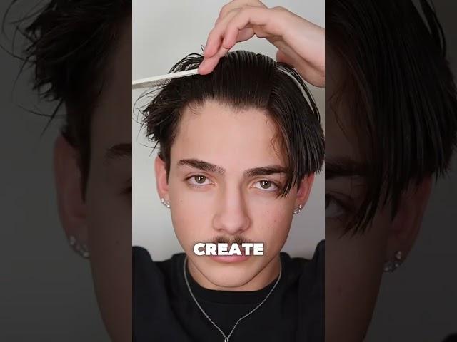 Middle part hairstyle tutorial