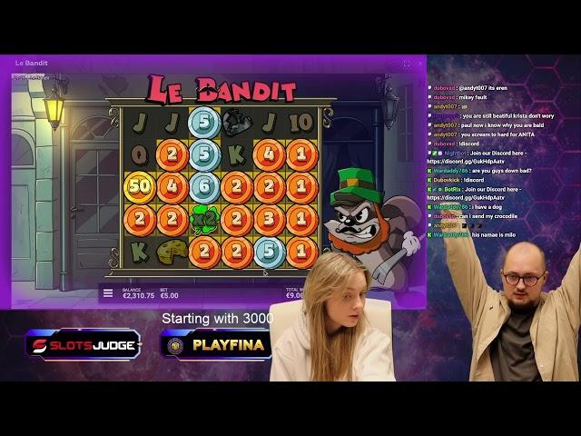 Le Bandit by Hacksaw Gaming | Slotsjudge Stream 