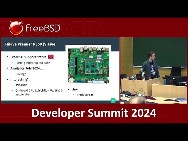 FreeBSD on RISC V - May 2024 FreeBSD Developer Summit