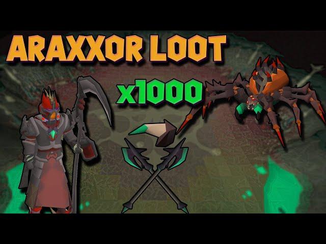 I Slayed Araxxor 1000 Times (OSRS Araxxor Loot)