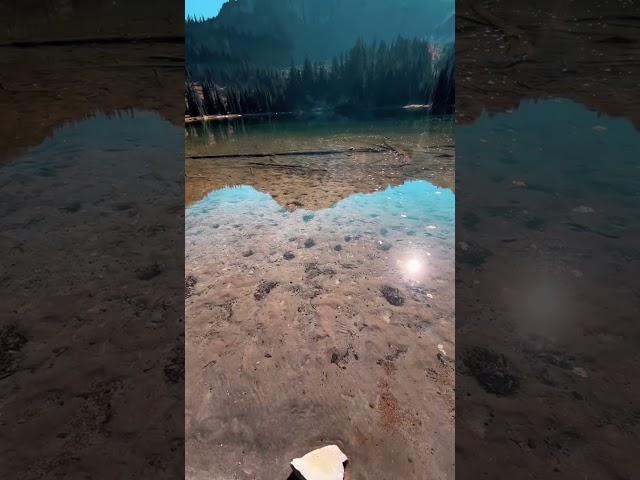 Love an alpine lake reflection ️ #shorts #washingtonstate #alpinelake #hikingadventures