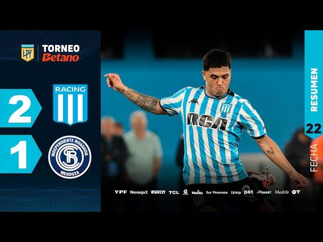 RACING 2 - 1 INDEPENDIENTE RIVADAVIA I Resumen del partido | #TorneoBetano 2024