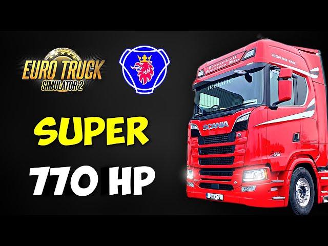 ETS2 Scania 770 HP & SUPER Engines | Rework of OLD Trucks: MAN TGX & Peterbilt 389