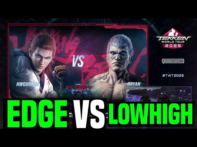 LOWHIGH (Bryan) VS EDGE (Hwoarang) Tekken 8 Tournament COMBO BREAKER 2025