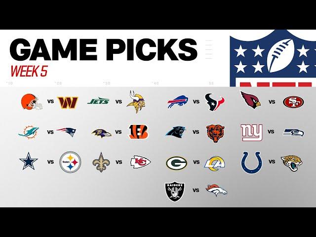 Week 5 Game Picks!