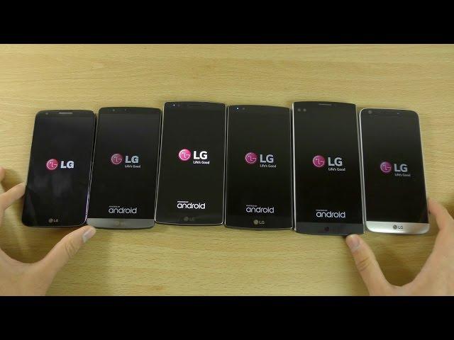 LG G5 vs LG V10 vs LG G4 vs LG G Flex 2 vs LG G3 vs LG G2 - Which is Fastest?