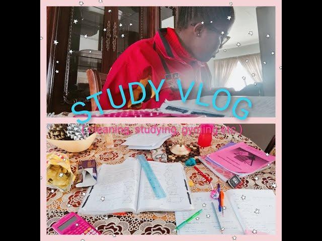 Study vlog (cleaning, studying, gyming etc) |Vukile Babygirl VK