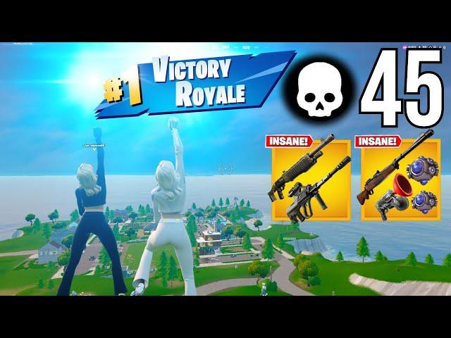 45 Elimination Duo Vs Squads " Build " Gameplay(NEW GAMEMOD!! Fortnite Reload )