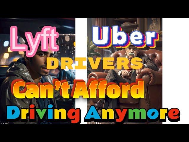 Uber | Lyft | drivers | Can't Afford | driving Anymore #lyft #uber #gigwork #rider #rideshare