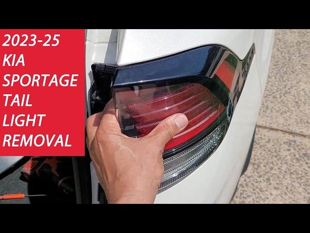 How To Remove 2023-25 Kia Sportage Tail Light And Replace Tail Light Bulb.