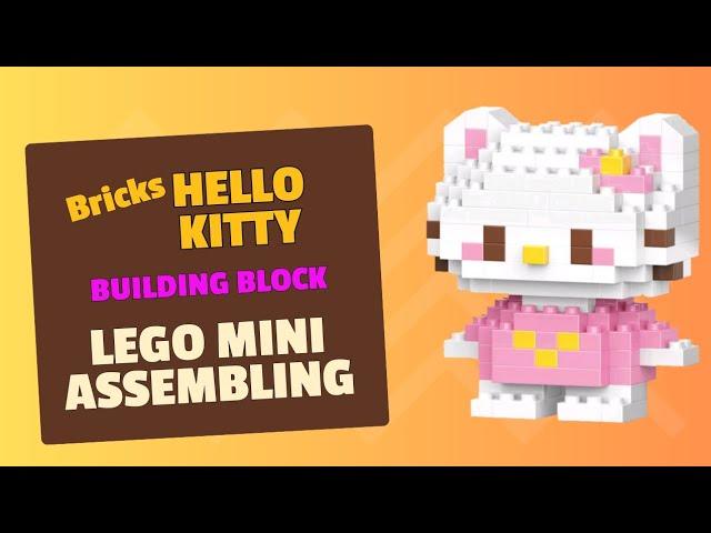 How To Build Hello Kitty Bricks- Lego Mini Assembling