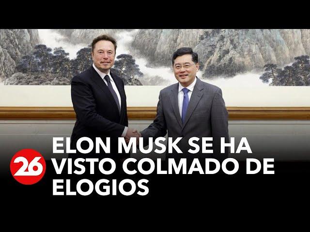 Elon Musk, recibido con halagos y agasajos durante su viaje a China