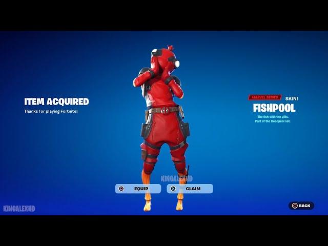 How To Get FishPool Skin For FREE In Fortnite! (Unlocked LEGO FishPool Style) Free Marvel Bundle!