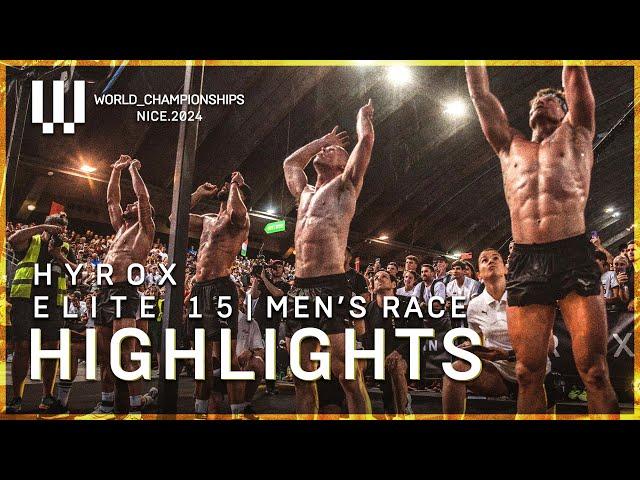 A NEW WORLD CHAMPION!  | HYROX ELITE 15 Men's Highlights | The World Series of Fitness Racing