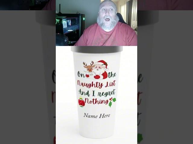 Own the Naughty List This Christmas! #NaughtyListMug #HolidayHumor #PersonalizedGifts #Christmas