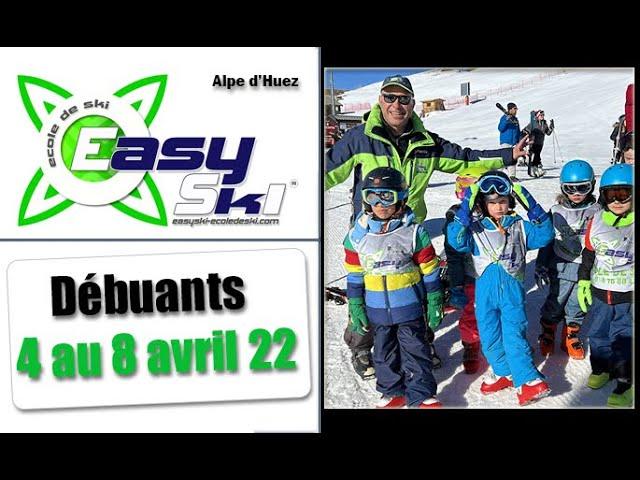 Ecole de ski Alpe d'Huez Easyski - Cours débutant du mois d'avril - 21-22