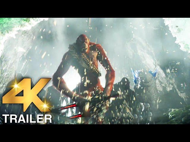 GODZILLA X KONG THE NEW EMPIRE "Skar King & Shimo Breaks Out of Hollow Earth" Trailer (4K ULTRA HD)