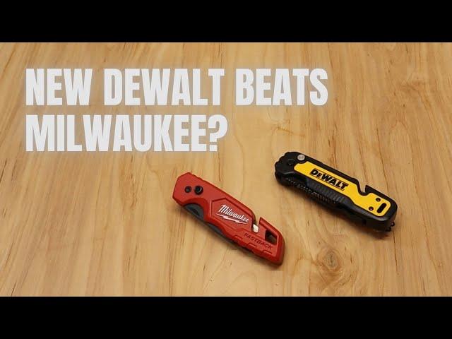 New DeWALT Knife - DeWALT Push and Flip Folding Lock-Back Utility Knife w/Blade Storage (#DWHT10992)