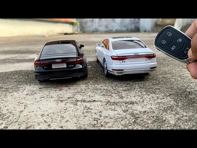 Unboxing Scale 1:24 Model Audi Audi A7 | Audi A8 | Scale 1/24 |  Miniature | DIY | ARJUN TOY WORLD |