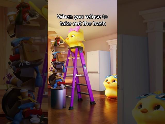Quack has literally ONE job ..#takingoutthetrash #lola #meetquack #relatable #quack  #animation