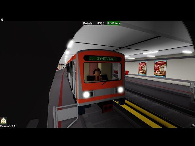 Riding 1th Generation train in new line 2 | Metro Transport Gameplay @TheGreekZeus @Roblox