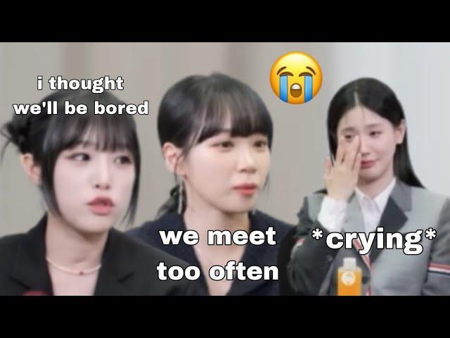 CHAEWON and YENA's opinion about being in the same show made MIYEON emotional..