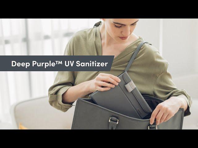 Deep Purple - Origami-style Foldable and Portable UV Sanitizer from Moshi