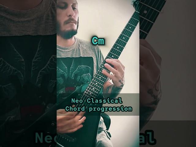 Basic Neo Classical Chord Progression #neoclassicalmetal #guitartricks #guitarlesson