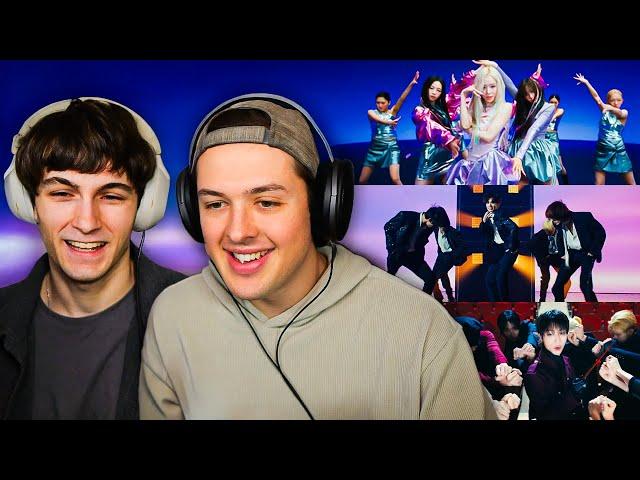 Famous YouTuber Reacts to K-pop First Time - TXT, Seventeen, Aespa