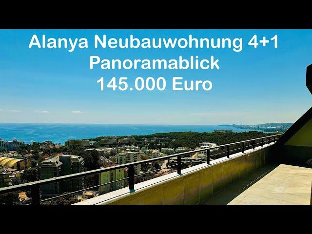 Verkauft / Alanya Avsallar 145.000 Euro Neubauwohnung 4+1 Panoramablick