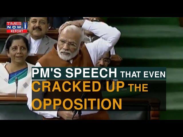 Top moments when PM Modi's sense of humour cracked up the opposition | Times Now i-Explain