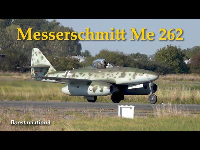 RARE catch Messerschmitt Me 262 / F86 Sabre / MIG-17 takeoff and landing