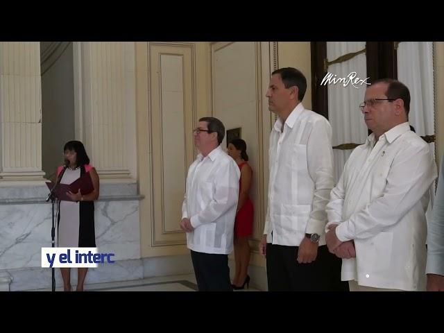 Recibió Medalla de la Amistad, embajador de la RPD de Corea en la sede de la cancillería Cuba.