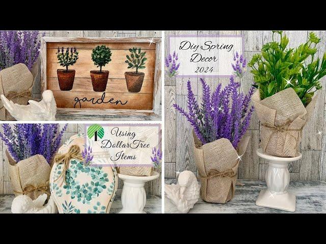 *NEW* DIY Dollar Tree Spring Decor 2024