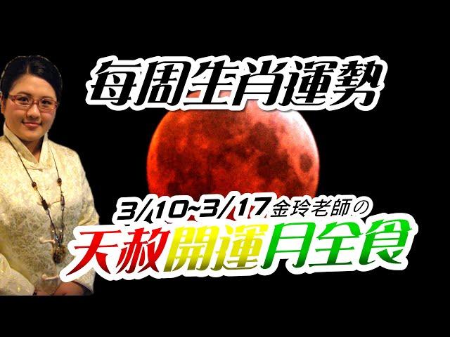 天赦開運｜2025生肖運勢週報｜3/10-3/16｜金玲老師（有字幕）