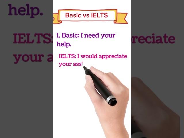 Basic vs IELTS. #viralvideo #english #shortsviral #short #shorts