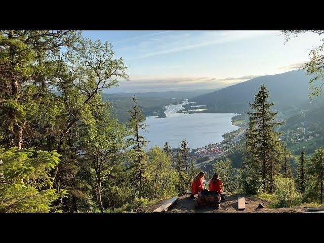 Virtual hike in 4K for treadmill: Åre, Sweden. Totthummeln with amazing views