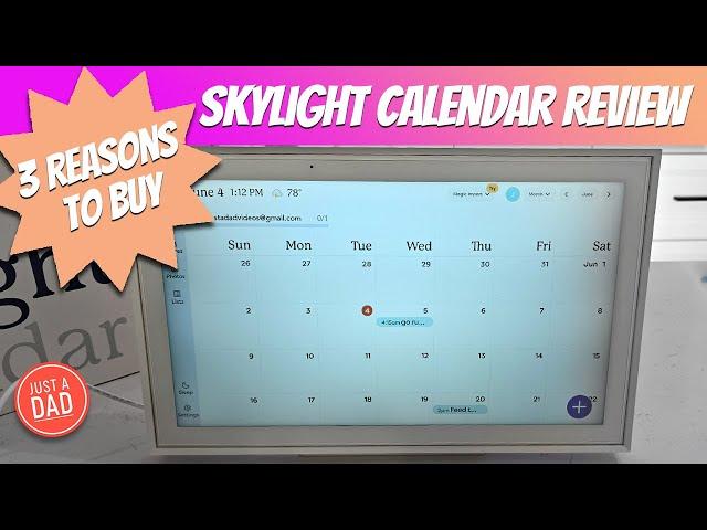 Skylight 15" Digital Calendar REVIEW & Photo Frame How To Setup