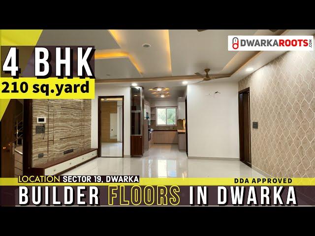 4 BHK Builder Floor in Dwarka | Flats in dwarka for sale | DDA Builder Floor in Dwarka Sector 19