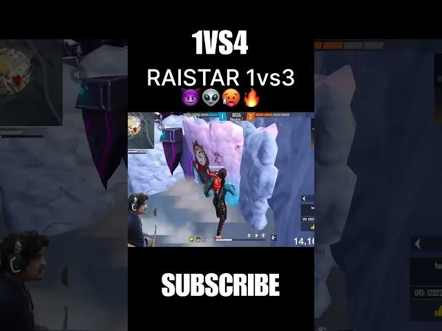 Raistar 1 vs 3 Clutch GyanGaming Op Reaction   Garena Free Fire #raistar #shorts #gyangaming