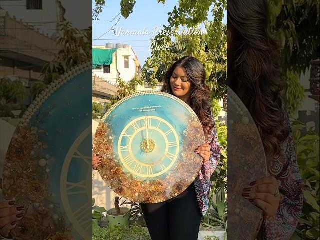 Wedding Varmala Preservation, Resin Art Clock, Home Decor Ideas