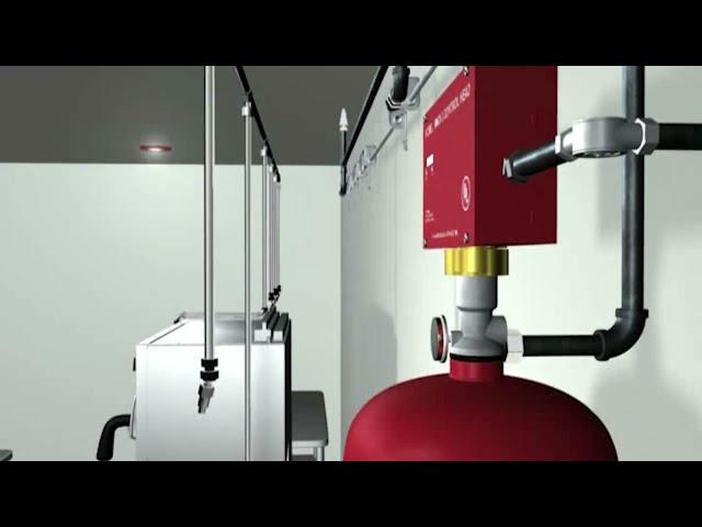 The KITCHEN KNIGHT II Fire Suppression System from PYRO-CHEM - English Version