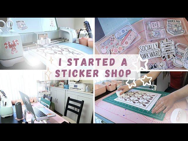 I Started a Sticker Etsy Shop!  How I make my stickers + supplies used