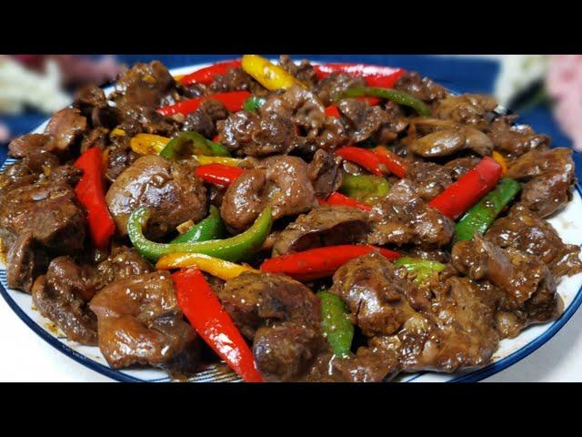 ONCE YOU DO THIS, YOU WILL NEVER BUY CHICKEN GIZZARDS & LIVER FROM RESTAURANT! Super Yummy!!!