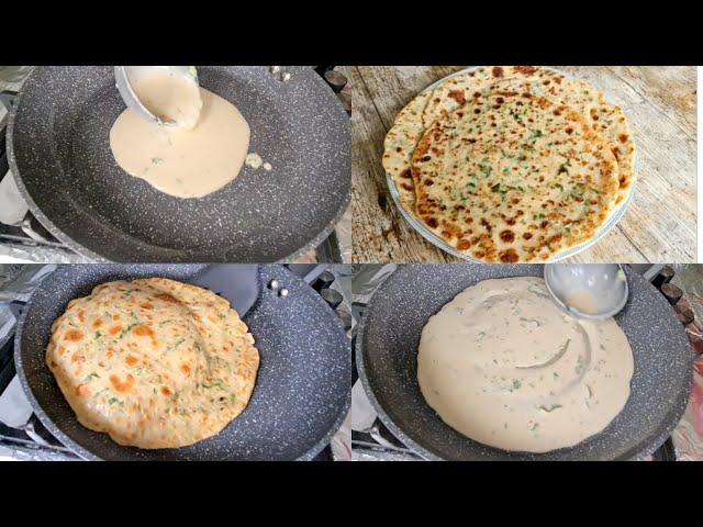 Liquid Dough Paratha Recipe | No Kneading No Rolling Paratha | Easy Breakfast Recipe