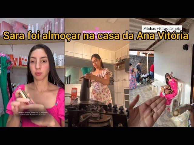 Sara Kellen foi almoçar na casa da Ana Vitória