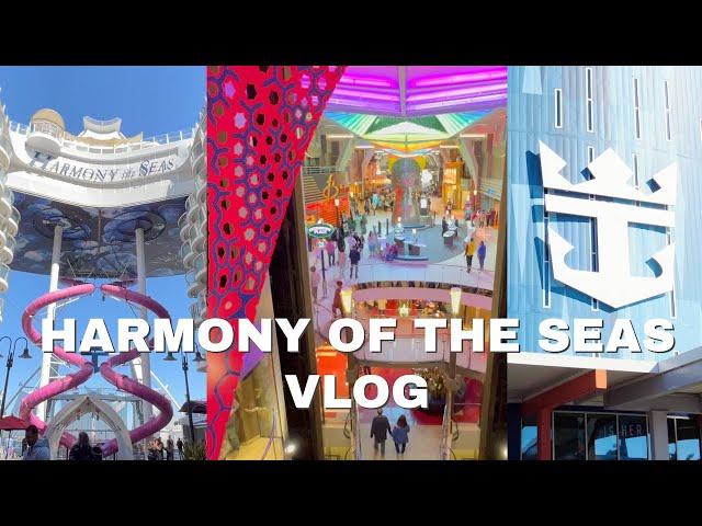 DAYS IN THE LIFE | ROYAL CARIBBEAN CRUISE VLOG | HARMONY OF THE SEAS | ROOM TOUR | EMBARKATION