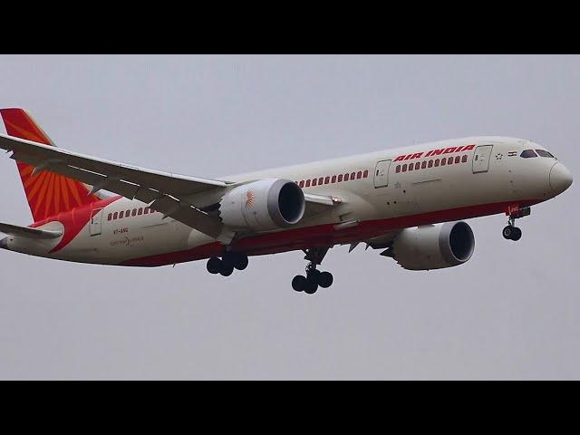 HD Air India Boeing 787-8 Dreamliner - Landing at Melbourne Airport Australia [VT-ANG]