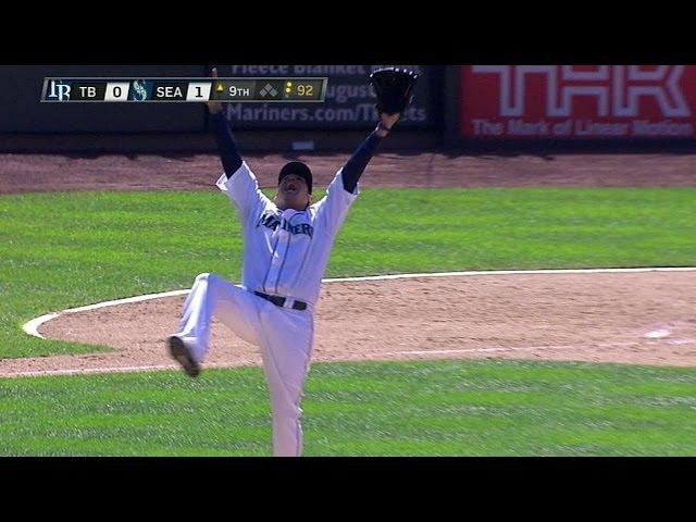 TB@SEA: Felix freezes Rodriguez to seal perfect game